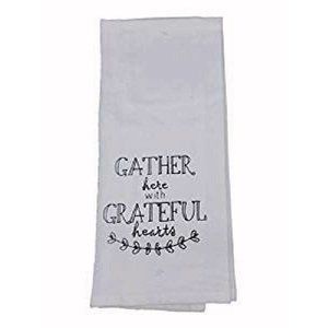 100% Cotton Kitchen Towels Printed with Grateful Blessing Sayings